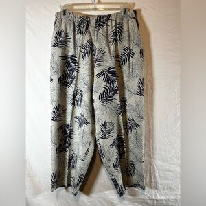 Sag Harbor Linen Capri Pants + Cotton Tank set